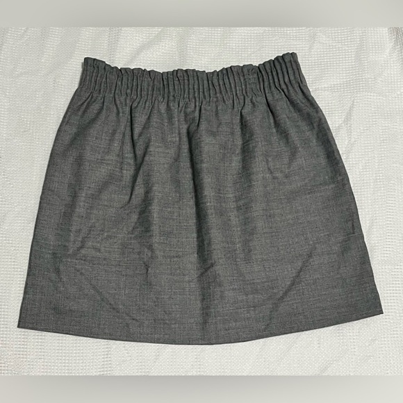 J. Crew Women’s Wool Blend Gray Elastic Waist Skirt, Size 6, NWT - Picture 7 of 13